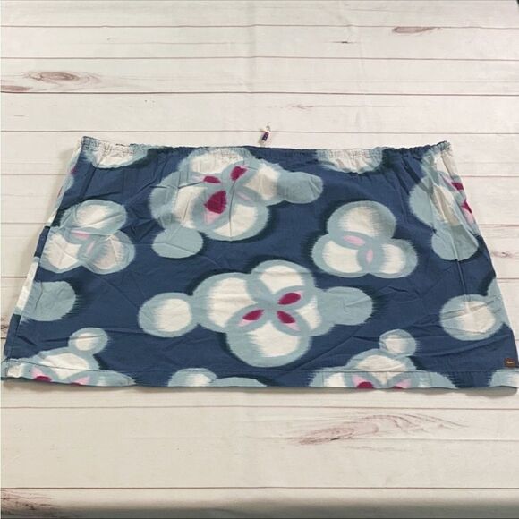 Tea Collection Blue Floral Print Skirt - Picture 6 of 8